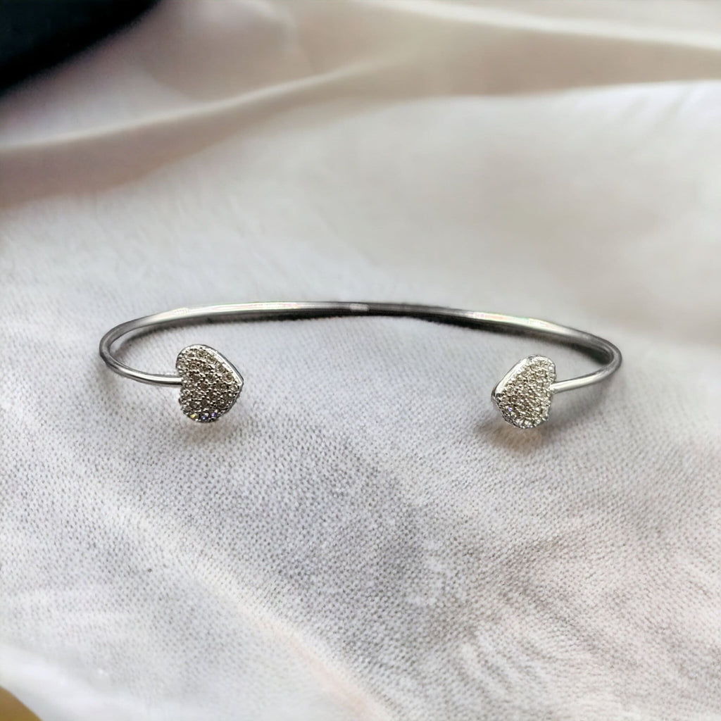 Open Ended Bangle Silver Wrist Jewelry Handmade Kada Cuff Style Adjustable Bracelet Best Gift Idea For Girls