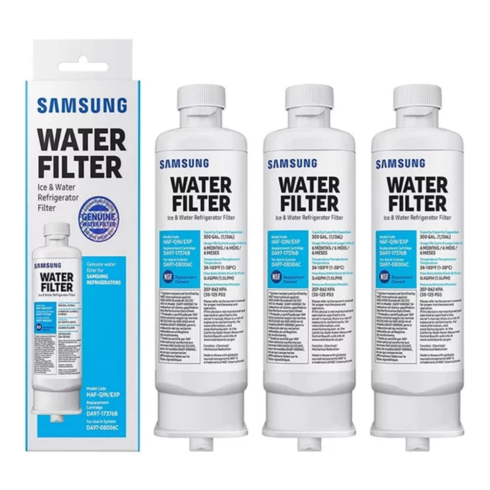 3 DA97-17376B,DA97-08006C,HAF-QIN,HAF-QIN/EXP liquid Refrigerator PACK Filter Replacement