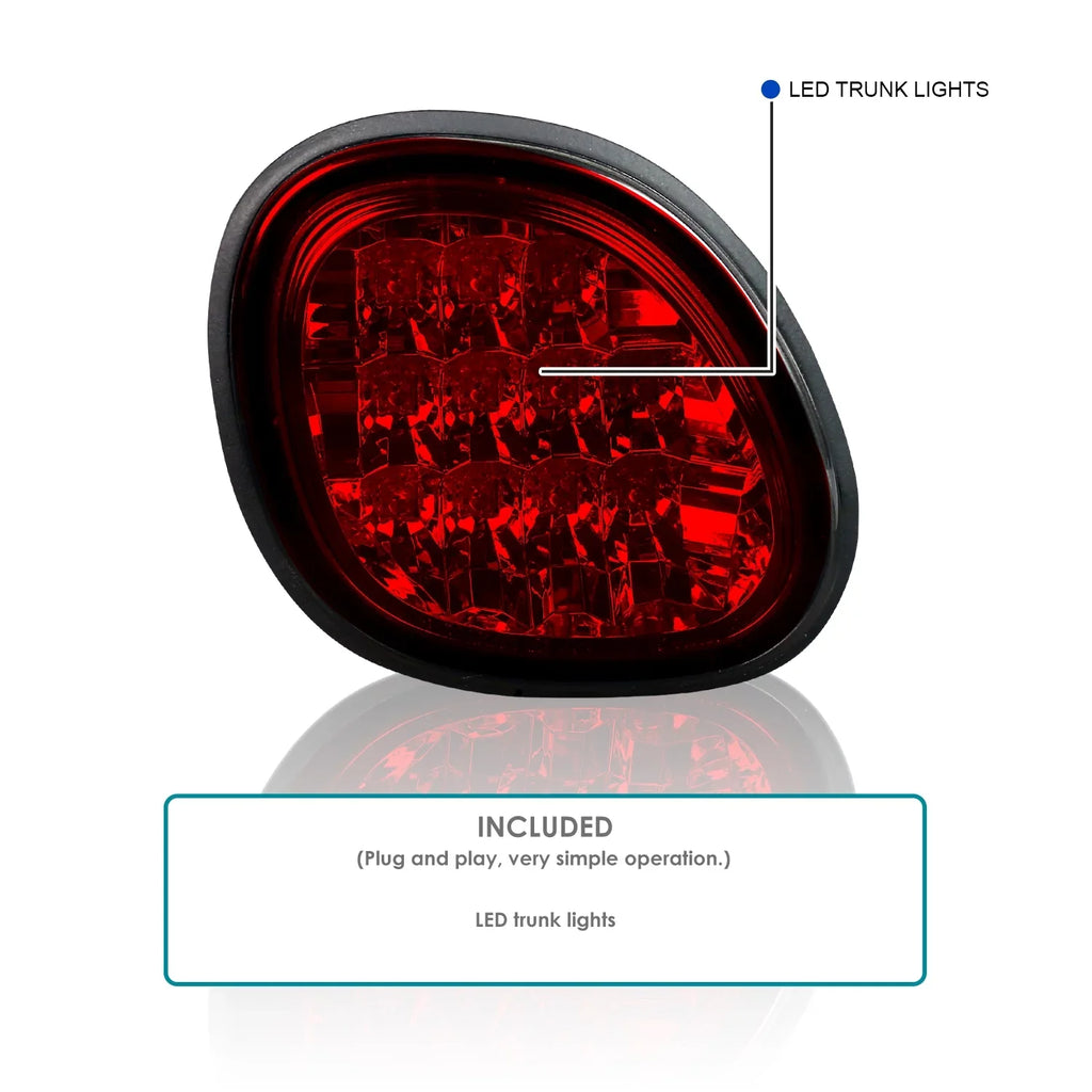 Left Clear Lights with LED Compatible Spec-D + Red 1998-2005 Pair Lexus GS300/GS400/GS430 Tuning Lens Tail Right Assembly