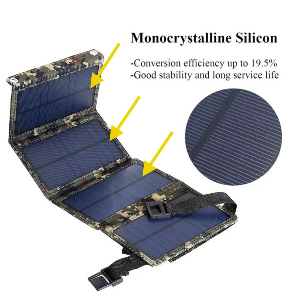 Devices Efficient and Solar and Portable USB 20W Andoer Tablets, for Solar Panel Android Lightweight