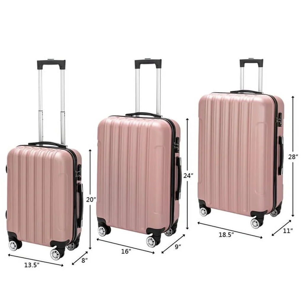 Storage Capacity Set Large Traveling Suitcase 3-in-1 Multifunctional Luggage