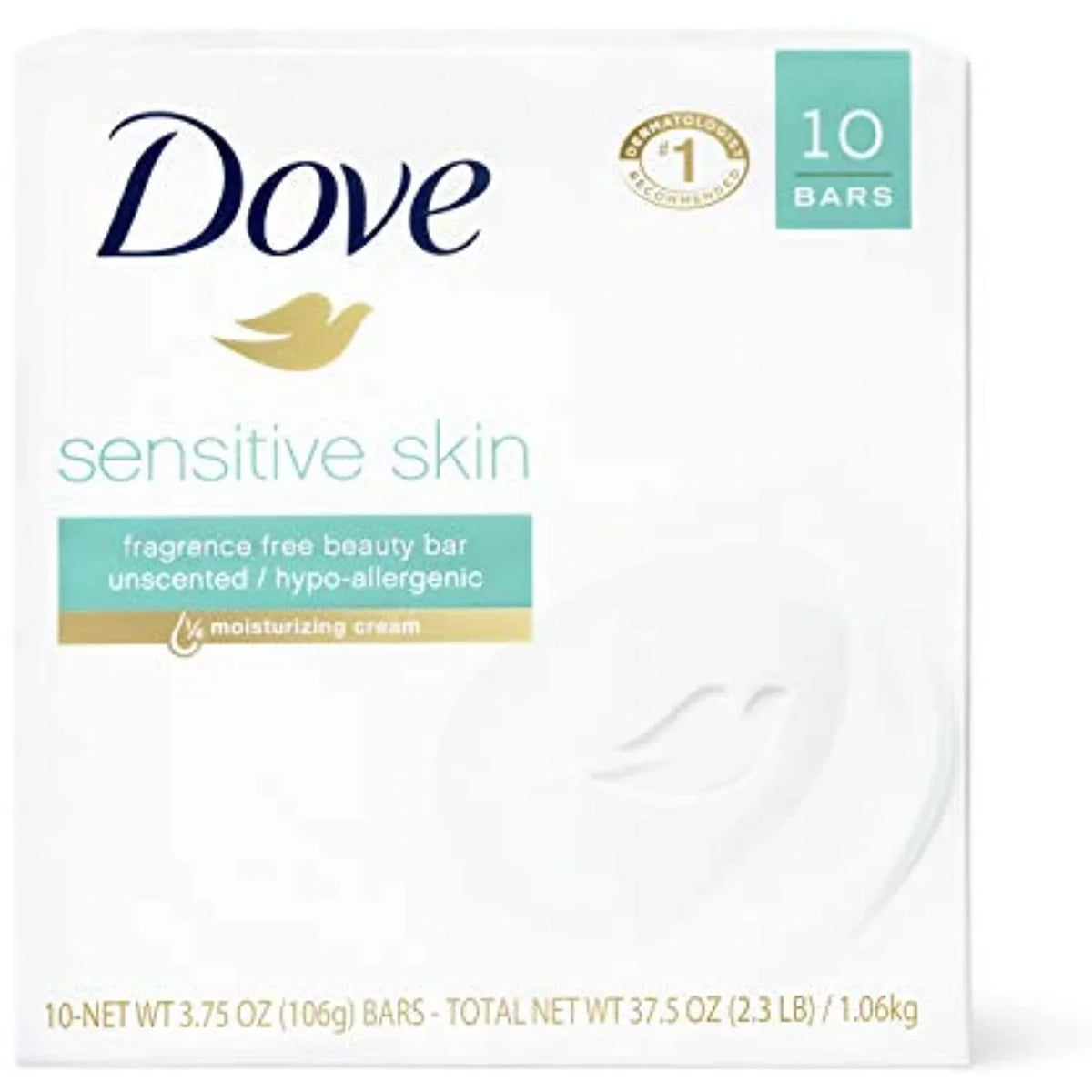 Bar 10 3.75 Beauty Skin Bars Sensitive Your Washes Nourishes Bar Away Soap Oz Skin Than More Effectively Moisturizing Dove Bacteria,
