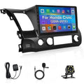 2006-2011 GPS Android Touchscreen for & Stereo FM BT 12 Car 1280*720 Navi Auto Carplay Honda Support inches Camera Backup 10.1 Radio IPS Car Android Civic 2+32GB