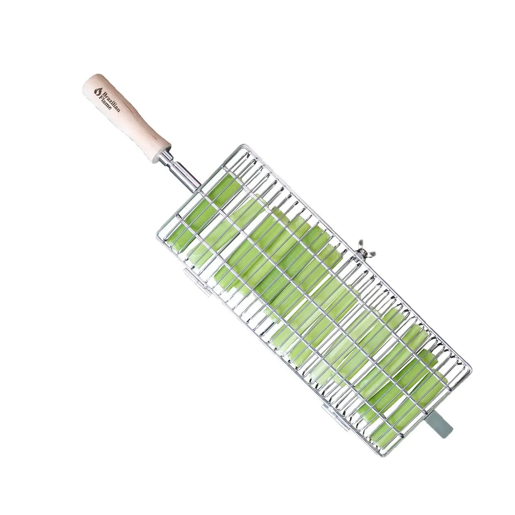 Brazilian Flame Grill Flat Vegetables Rotisserie - Basket