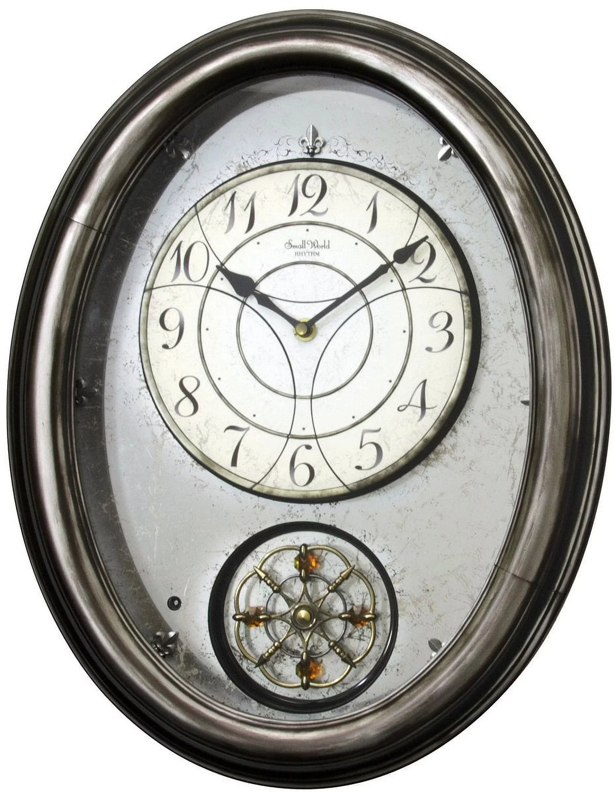 Brown Royal Wall Brilliance Clock Musical