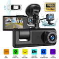 Recorder 1080P Car G-Sensor Camera Lens Cam Front/Rear/Inside Video Dual Dash