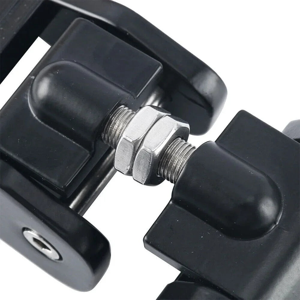 Jahy2Tech Jeep 2 Latch Catch Protection Black Front Hood - of Wrangler Increased Set Lock 07-18 JK for Vehicle