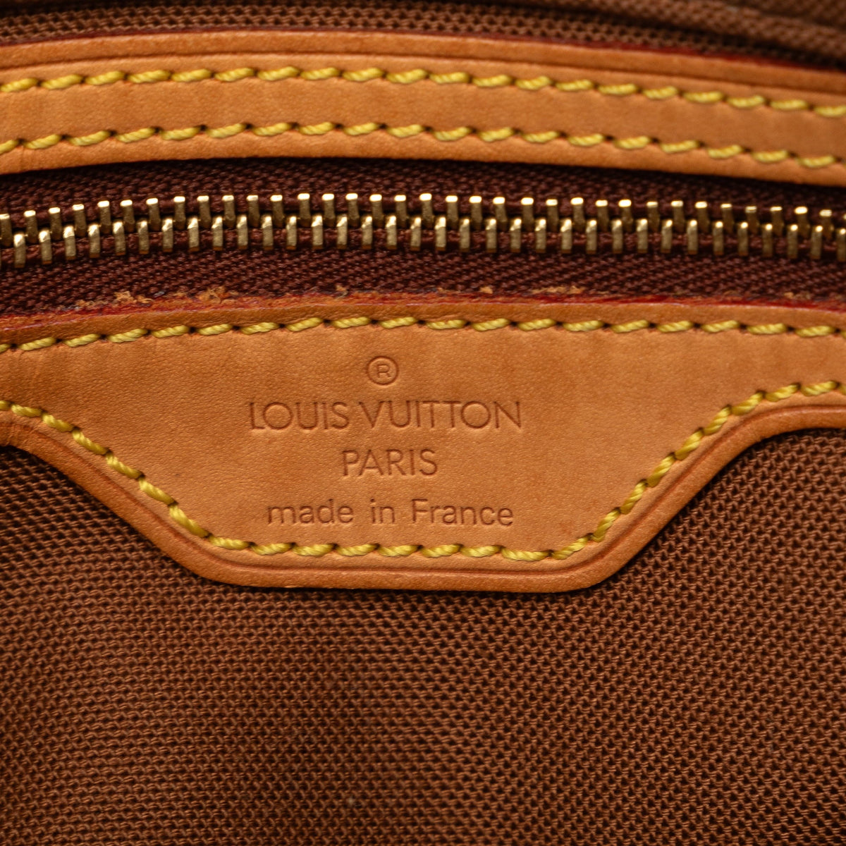 Trotteur Monogram Bag Canvas Crossbody Brown Authenticated (Good) Pre-Owned Unisex