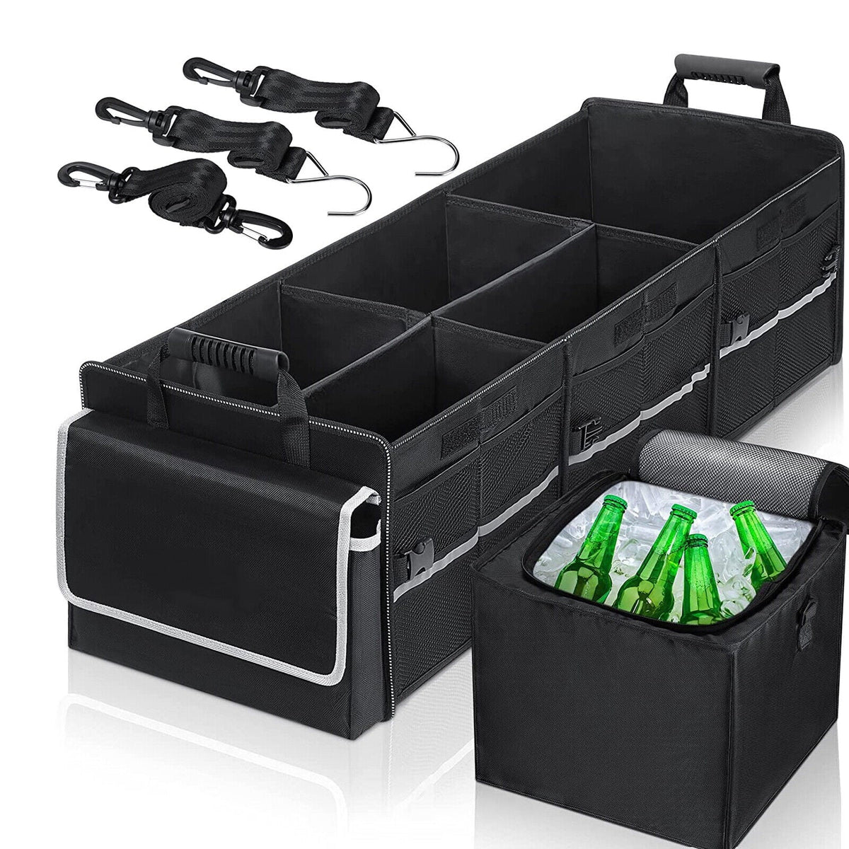 Trunk Cargo Container Compartment Storage Multi US Truck for Car SUV Organizer