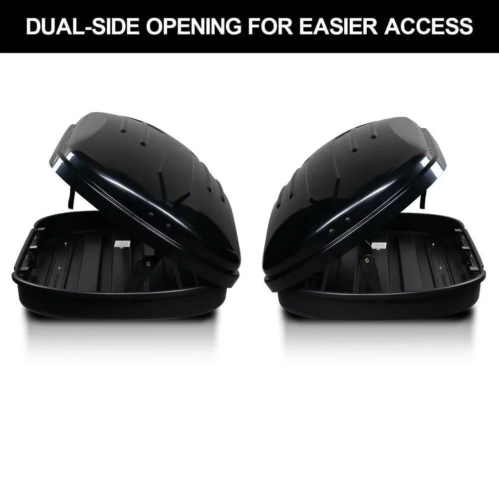 Box w/ Dual-Side Opening, Ft. Luggage Rooftop Keys, Carrier Cu. Cargo 8.83 Black