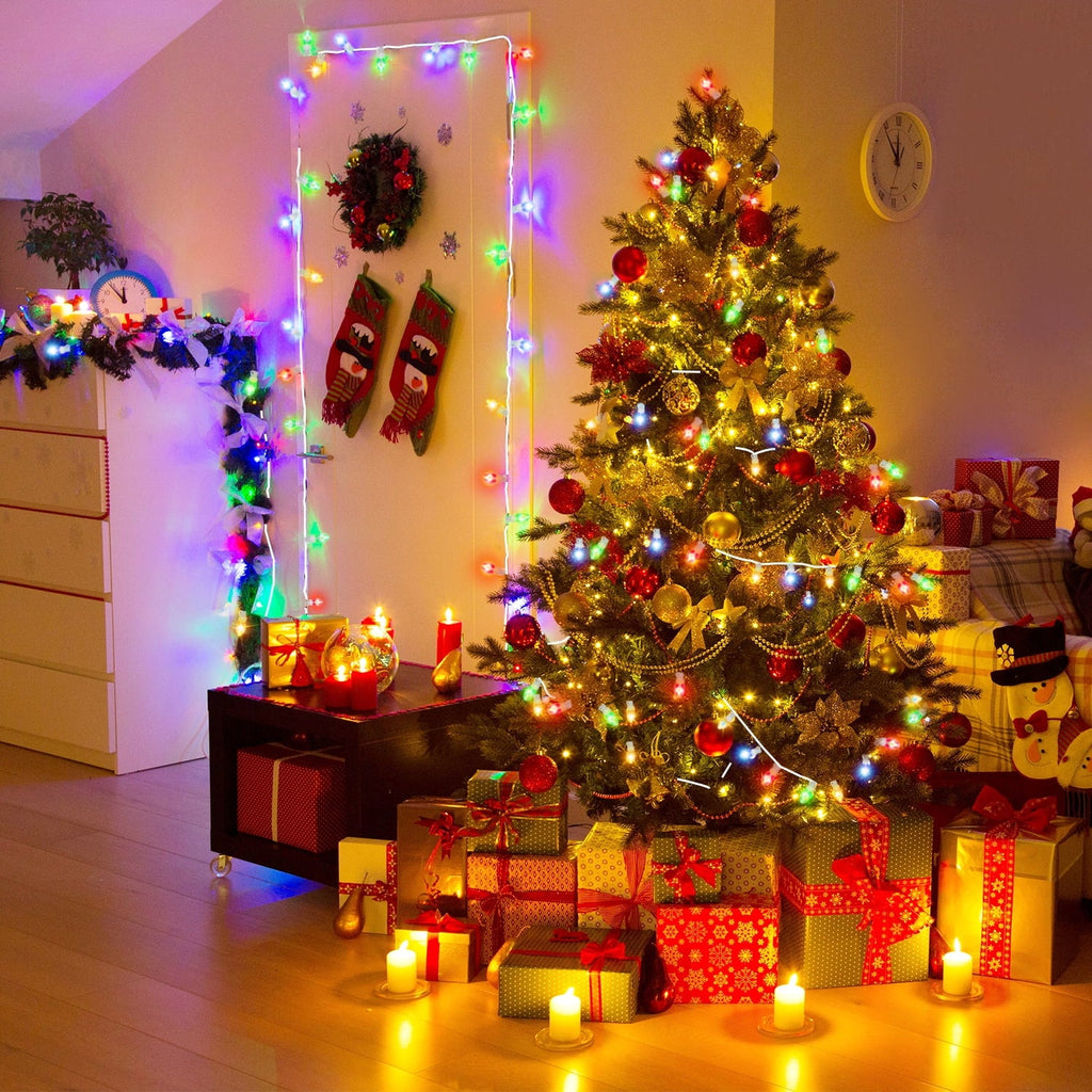 Eva'S Lamp C9 Christmas Lights Outdoor, 23Ft 20 Bulbs Color Changing Led String Lights Waterproof