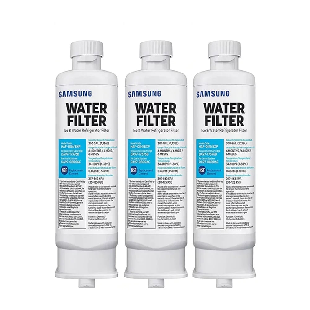 3 DA97-17376B,DA97-08006C,HAF-QIN,HAF-QIN/EXP liquid Refrigerator PACK Filter Replacement
