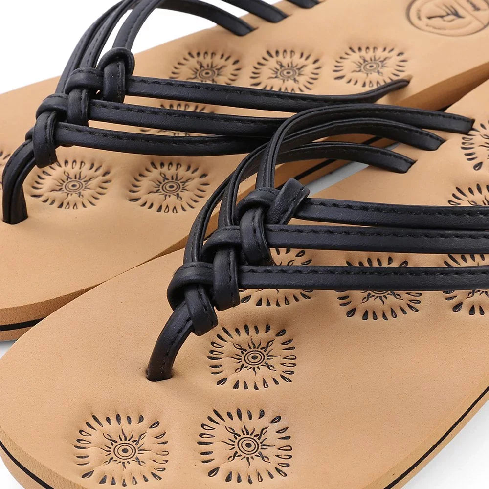 Life Women's or Casual Flip Flop AERUSI Sandals Indoor (Black) exterior Walking Livi