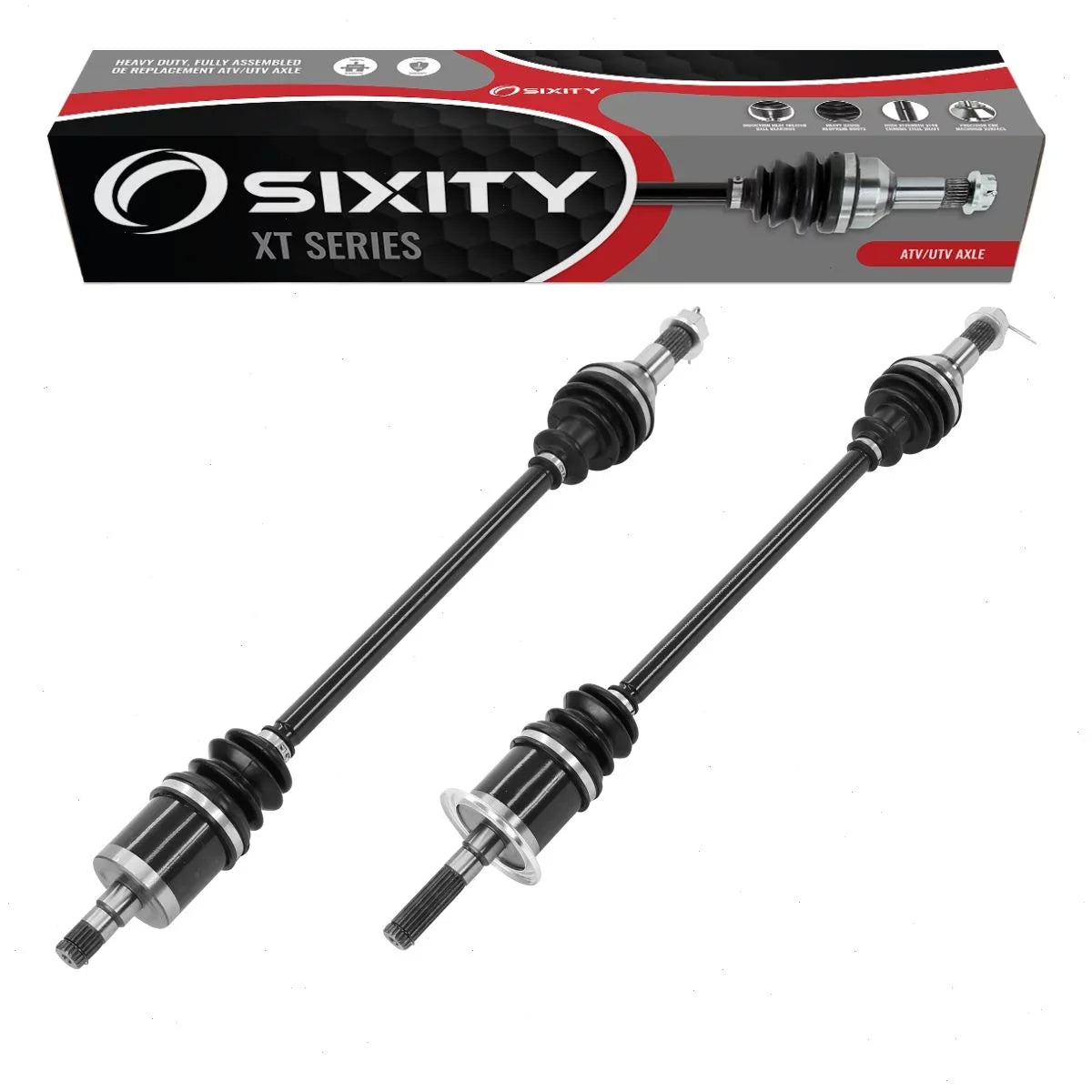 2 Pc Sixity Xt Front Left Right Axle Compatible With Can-Am Maverick 1000 2015 - Max 1000 Xds Dps 4X4