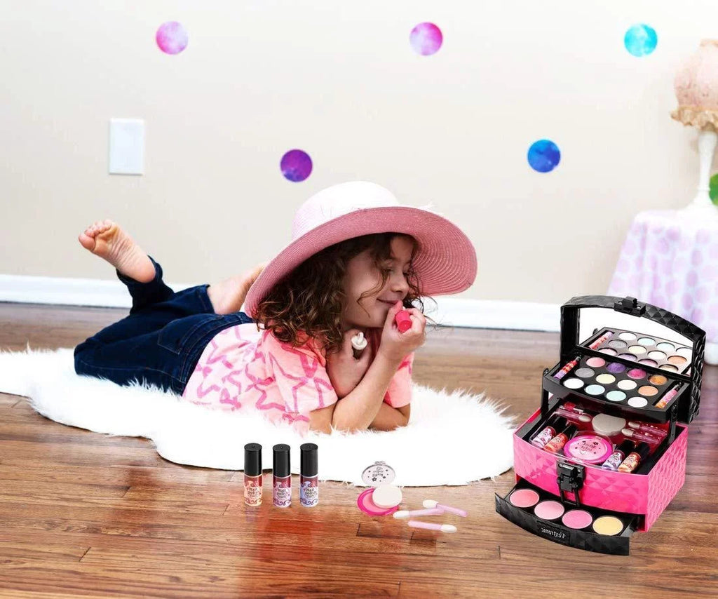 Set Non-Toxic, Toy for Pink Kit Play Kids Kit Girl, Makeup Pretend Set Girls for Cosmetic Vextronic Birthday Washable Makeup Toy Real Kids for Kids, Beauty Makeup