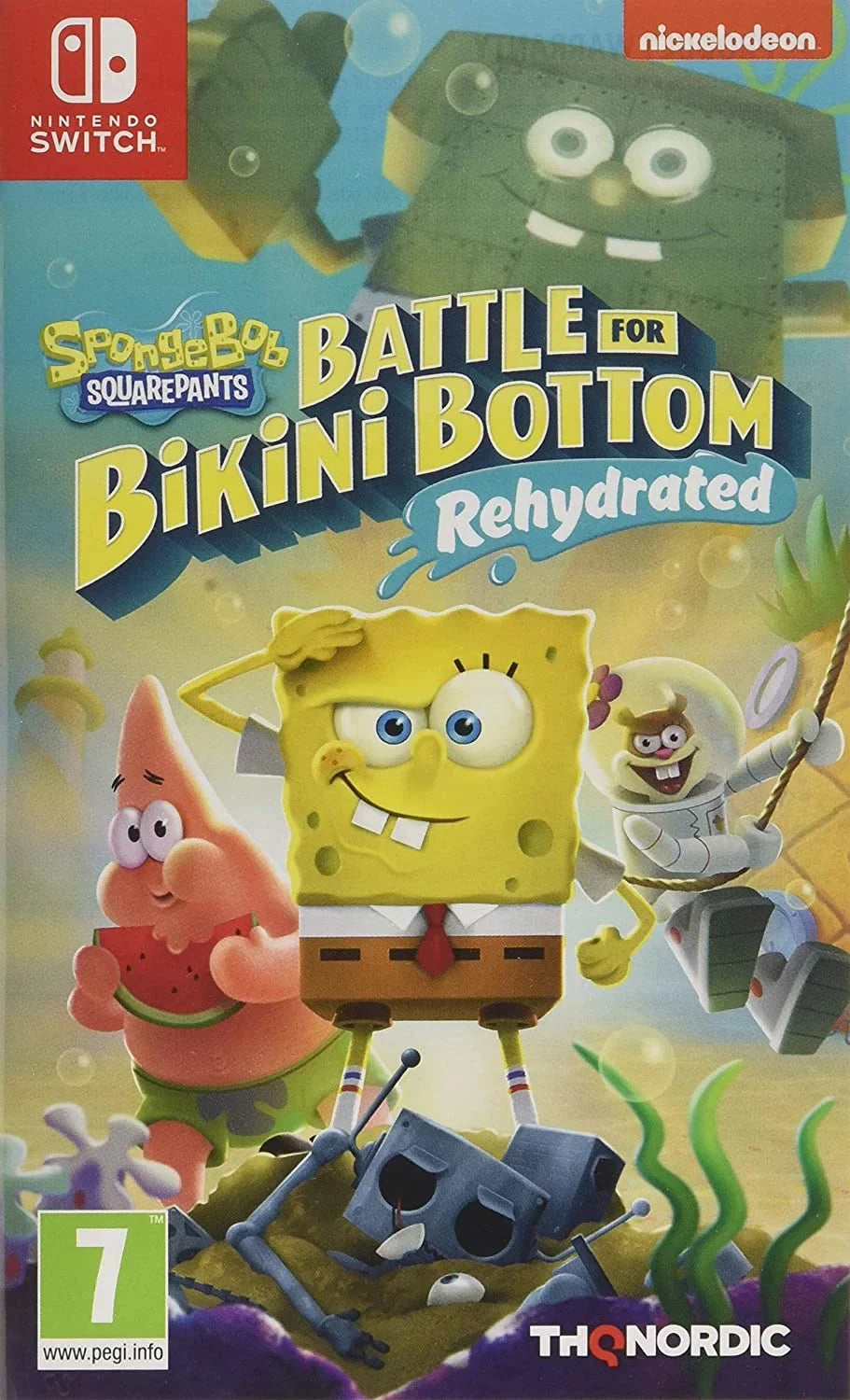 for SquarePants: Switch Battle - Nintendo Bikini THQ Spongebob Rehydrated, Bottom Nordic,