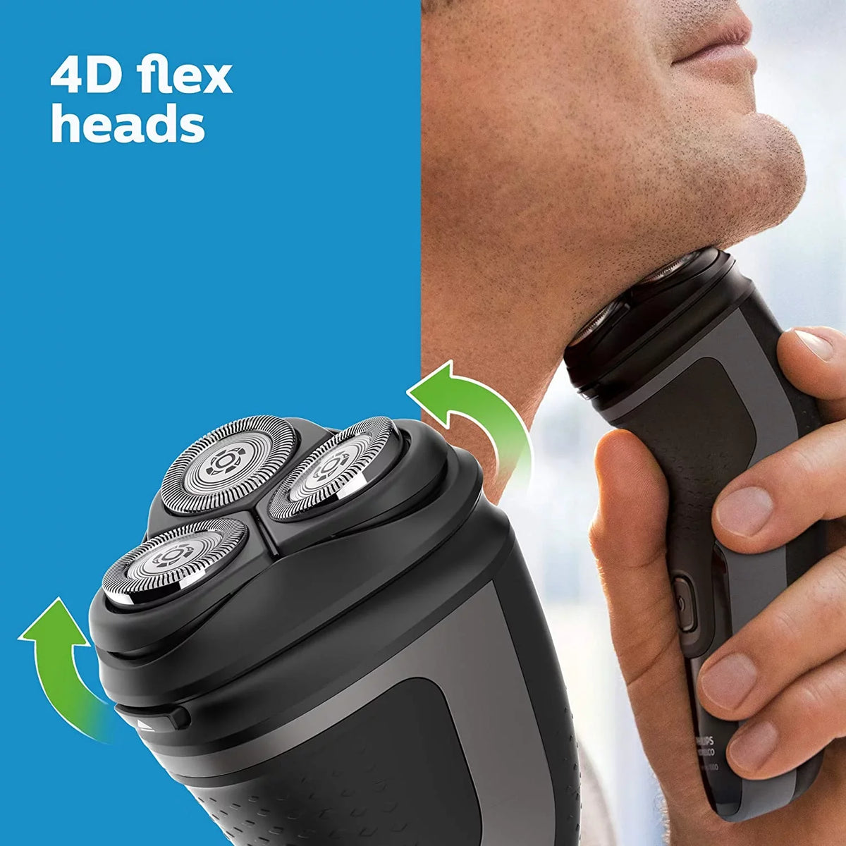 Norelco Shaver with Philips Grooming Trimmer Pop-Up Electric Rechargeable Men, for Shaver Mens S1211/81