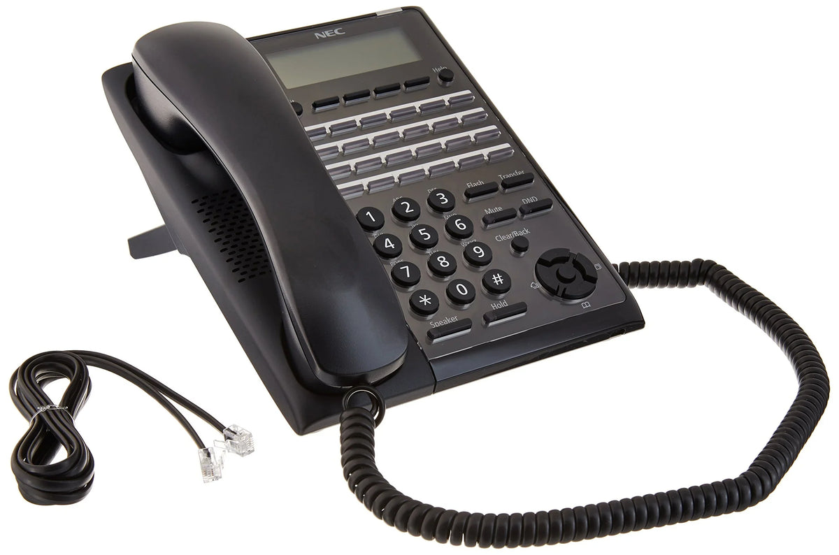 24-Button NEC-BE117452 - Digital Black NEC Telephone