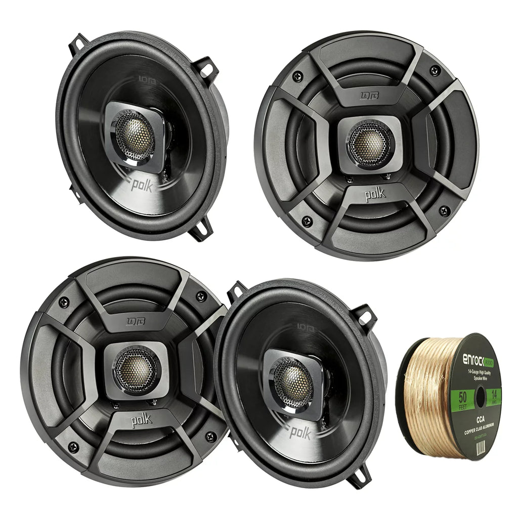 4X Polk Audio Db522 5.25-Inch 300-Watt 2-Way Speakers