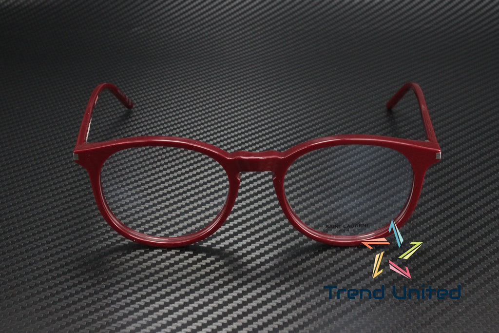 LAURENT Round Panthos 106 SAINT Eyeglasses Unisex 50 mm SL Oval 011 Burgundy