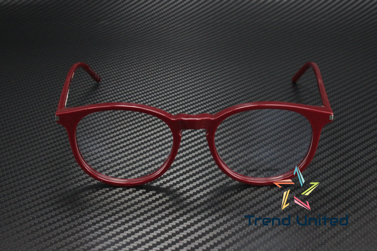 LAURENT Round Panthos 106 SAINT Eyeglasses Unisex 50 mm SL Oval 011 Burgundy