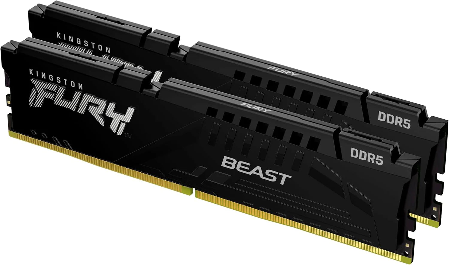 Kingston Fury Beast Black Ddr5 32 Gb (2 X 16 Gb) 6000 Mt/S Cl30 Dimm Zestaw Pamięci Do Gier Stacjonarnych Z 2 Amd Expo I Intel Xmp - Kf560C30Bbek2-32