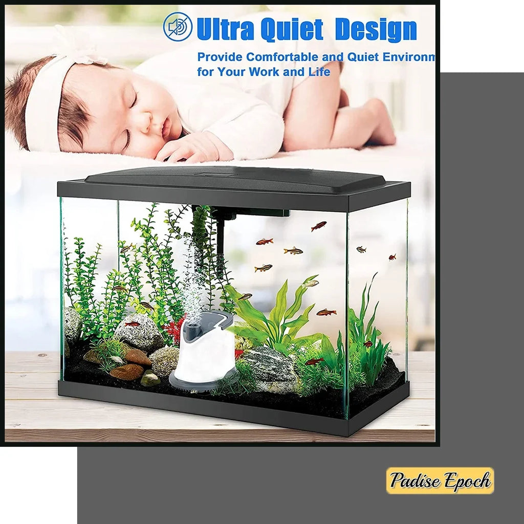 Adjustable Quiet Submersible liquid Aquarium 6ft 5000L/H Pump: Fish Hydroponics Waterfall Suction Pool for | Fountain Bottom Cover with Cord Power 1320GPH | Garden Tank | 110W Pond | |