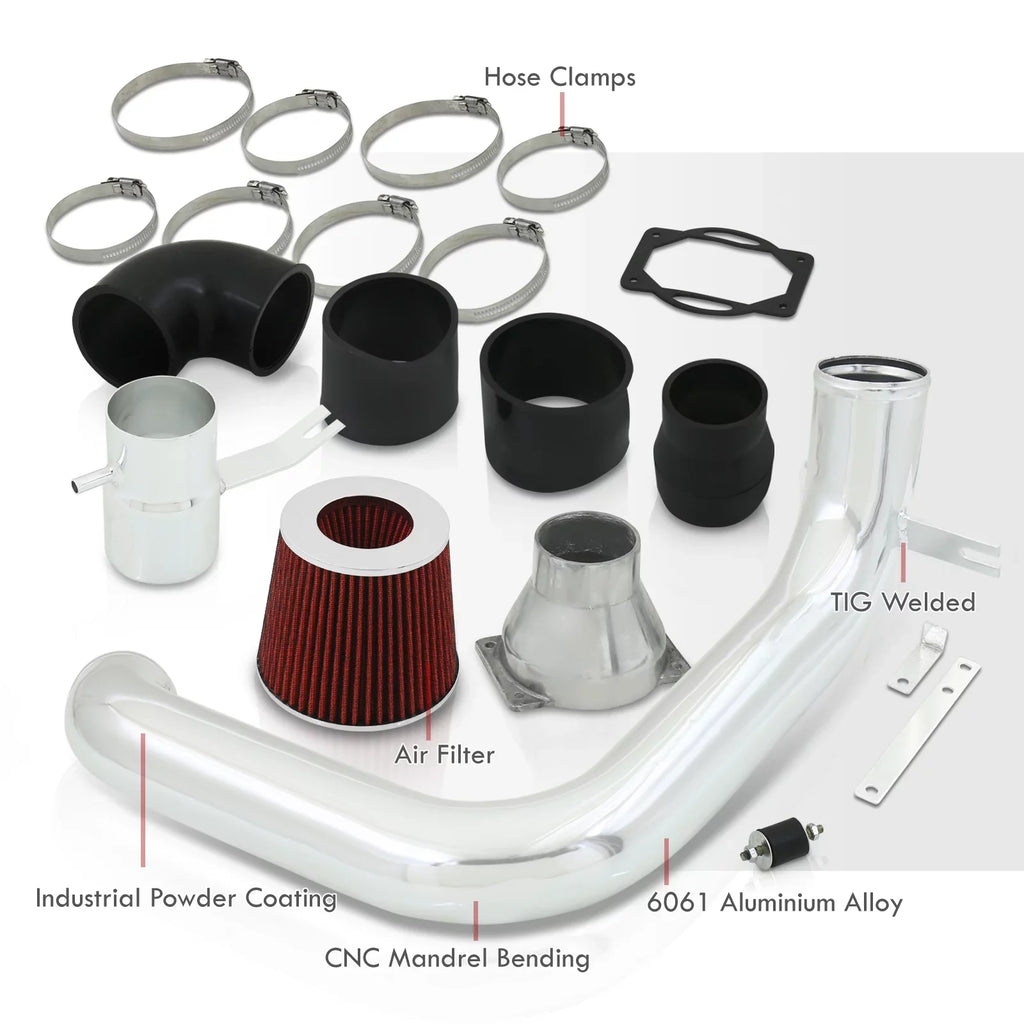 Compatible/Replacement Cold 2.0L l4 2003 LS Air 03 JDM For CAI Aluminum 2004 Filter 2002 AJP Polish Trans + M/T Lancer Induction 2005 ES Mitsubishi 04 Manual Piping OZ System Intake 02 05 Distributors