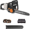 Worx Wg385E Nitro Akumulatorowa Pilarka Łańcuchowa 40V(2 X 20V), Silnik Bezszczotkowy, Automatyczne Napinanie I Smarowanie Łańcucha, Długość Cięcia 40