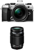Bundle of OM SYSTEM OM-5 Mark II SLV w/M.ZUIKO Digital ED 12-45mm F4.0 PRO KIT Compact Light Weight Weather Sealed 4K Video Camera Best for Outdoor Travel + M.Zuiko Digital ED 40-150mm F4.0 PRO