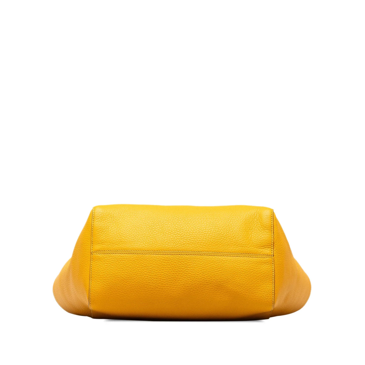 Yellow Pre-Owned Leather Unisex Medium Bag Authenticated Swing Tote Tote (Good) Calf