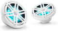 JL Audio M3 Series 6.5" Marine Coaxial Speakers w/Gloss White Sport Grilles w/RGB LED Lighting - M3-650X-S-Gw-i [010-03064-00]
