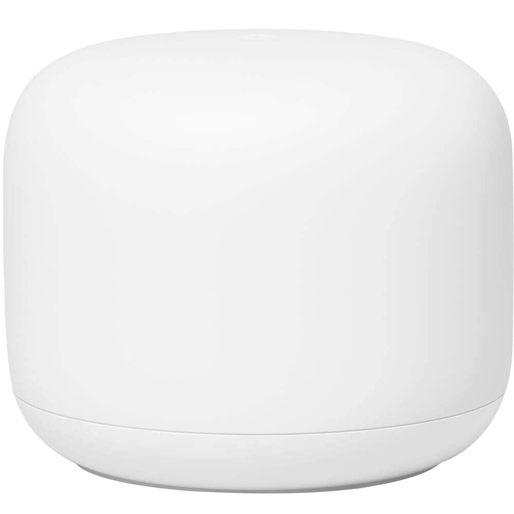 Nest WiFi Router with 1 Point - Mesh for Wireless Internet Wi-Fi Extender Smart Speaker Works and Google Home Systems Snow