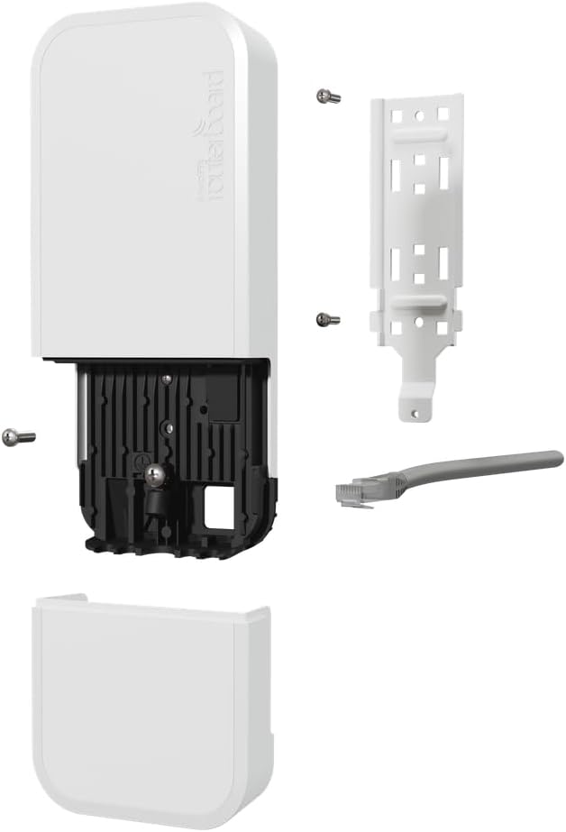 Mikrotik wAP ax US Version (wAPG-5HaxD2HaxD-US) Dual-Chain Wi-Fi 6 (802.11ax), 2x2 MIMO, Weatherproof Design for Indoor and Outdoor use