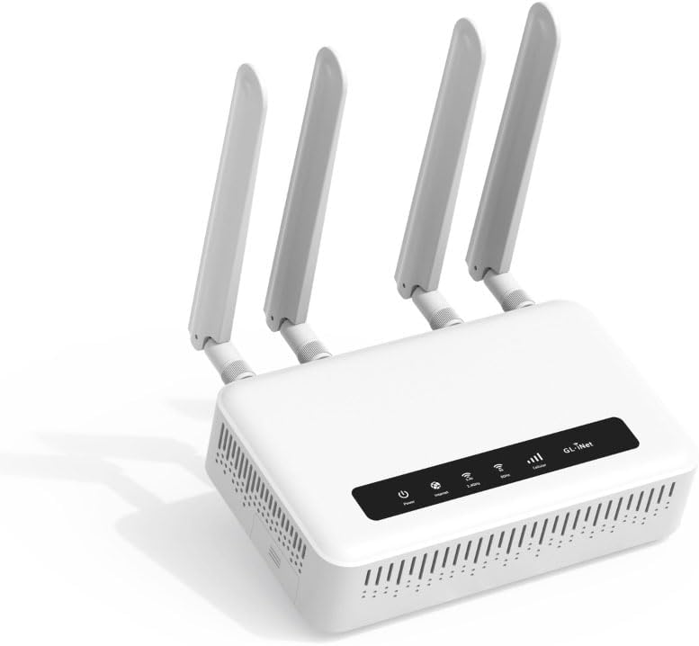 GL.iNet GL-X2000 Spitz Plus 4G LTE CAT 12 Wi-Fi 6 Dual-SIM Router, NA Only
