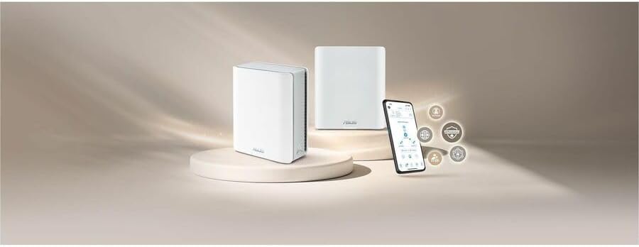 ASUS ZenWiFi BT6 WiFi 7 Mesh Router - Tri-Band, 3k sq. ft. x2 WAN (1 PK)