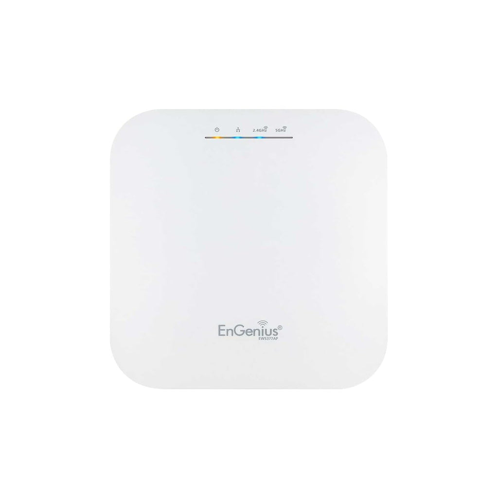 EnGenius EWS357AP WiFi 6 AX1800 2x2 Gigabit Wireless Access Point with 1Gbps Port, OFDMA, MU-MIMO, PoE+, WPA3, 1GB RAM, License-Free Management Tools (Power Adapter Not Included)