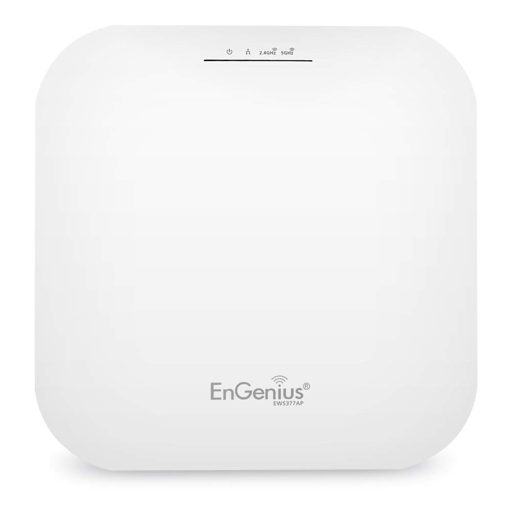 EnGenius EWS357AP WiFi 6 AX1800 2x2 Gigabit Wireless Access Point with 1Gbps Port, OFDMA, MU-MIMO, PoE+, WPA3, 1GB RAM, License-Free Management Tools (Power Adapter Not Included)