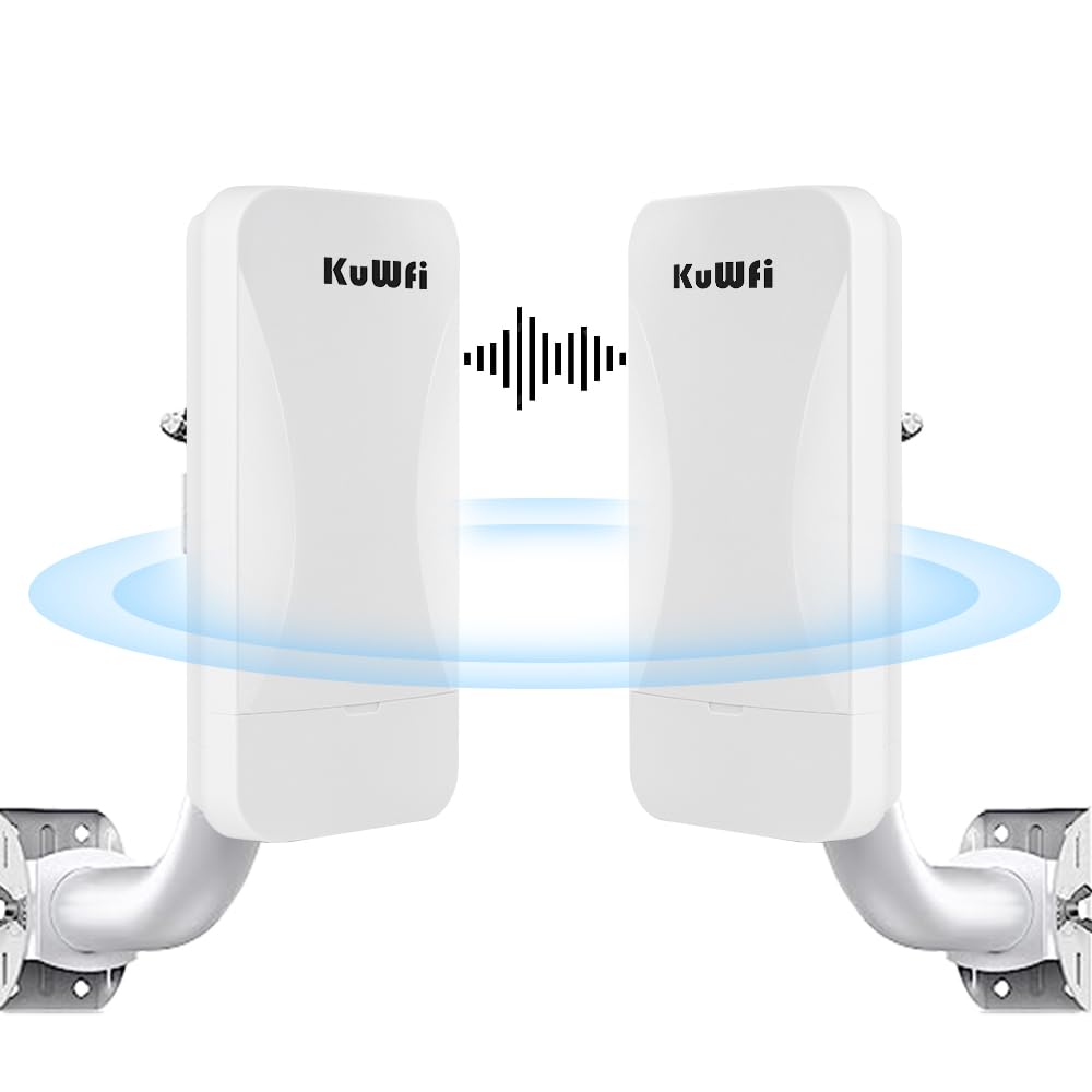 KuWFi Wireless Bridge Point to Point Outdoor 3KM Long Range WiFi Bridge
