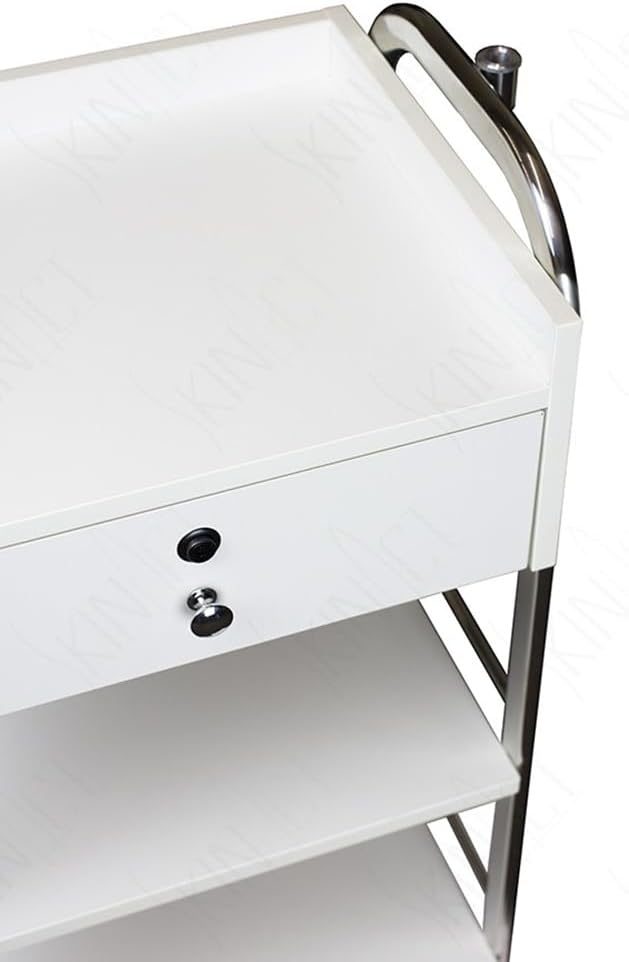 Supreme Medical Dental Mobile Utility Cabinet & Cart with Steel Frame with Single Lockable Drawer