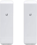 Ubiquiti NSM5 Bundle of 2 NanoStation M5 5GHz Outdoor airMAX CPE 150+Mbps 15+km