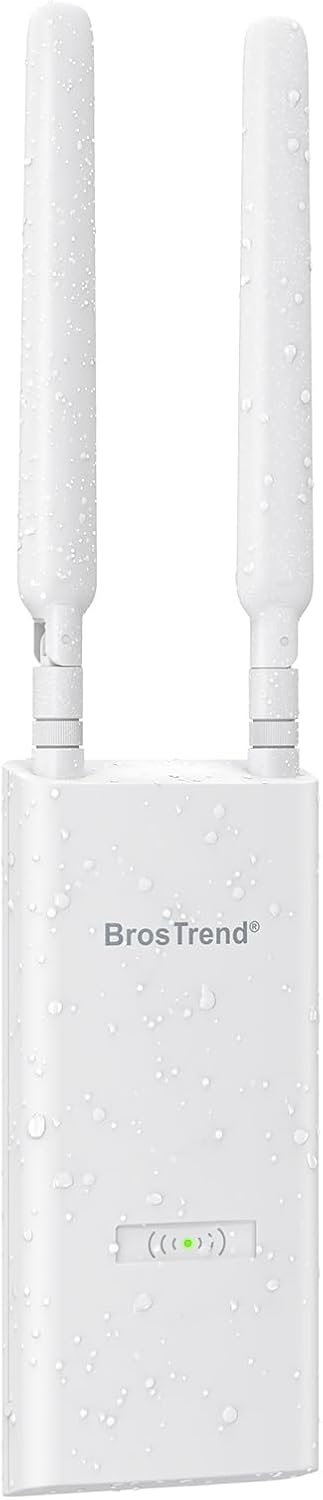 BrosTrend AX3000 WiFi 6 Outdoor Access Point Long Range, High Gain Antennas