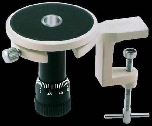 Hand and Table Microtome, Precision Rotary Cutting Instrument with Clamp Mount and Micrometer Adjustment