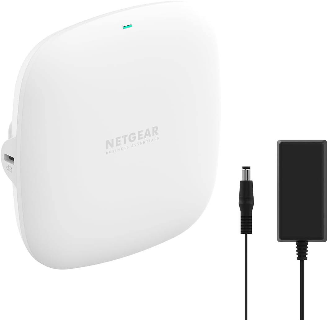 NETGEAR WiFi 6 Wireless Access Point with Power Adapter (WAX210PA)