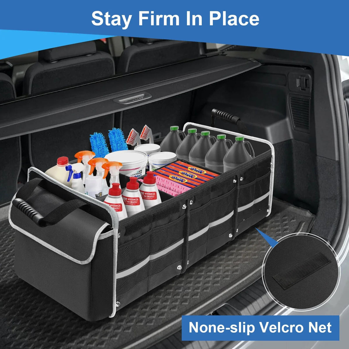 Trunk Cargo Container Compartment Storage Multi US Truck for Car SUV Organizer