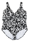 New 9232-2 Ralph Lauren Plus Size Regent Floral One Piece Bathing Suit 20W $110