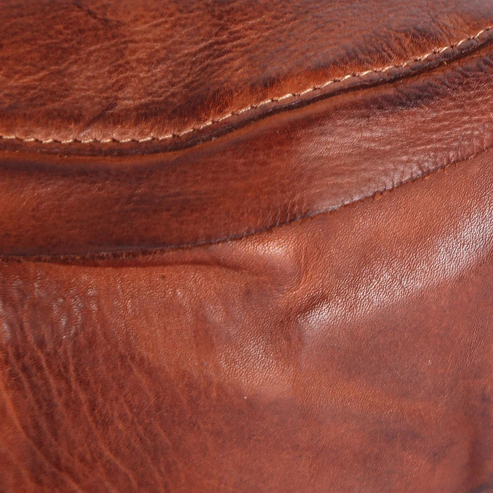 Nm Never Mind Nmbgm150B Fanny Pack Vintage Handmade Genuine Cowhide Leather Women Bag Western Handbag Purse