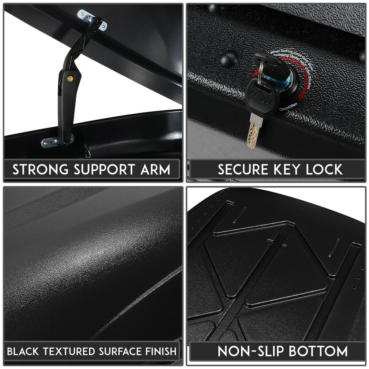Vehicle with Box Teledu Roof Carrier Top Car Waterproof Mount Lock Cargo Travel Storage