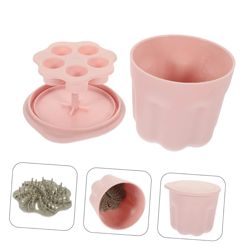 Limpiador & Maquillaje Makeup Pp Bowl De Sets Tools Make Cleaner up 4 Cleaner Makeup Brush De Brush Cosmetic Made Brushes Cleaning Brush Makeup Brochas Self Rack Brush Storage