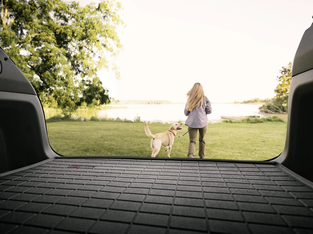 Weathertech Cargo Trunk Liner With Bumper Protector Compatible With 2019-2024 Subaru Forester - Behind 2Nd Row Seating With Bumper Protector, Grey
